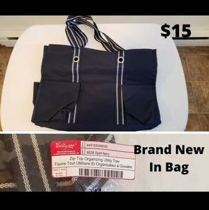 Zip-Top Organizing Utility Tote